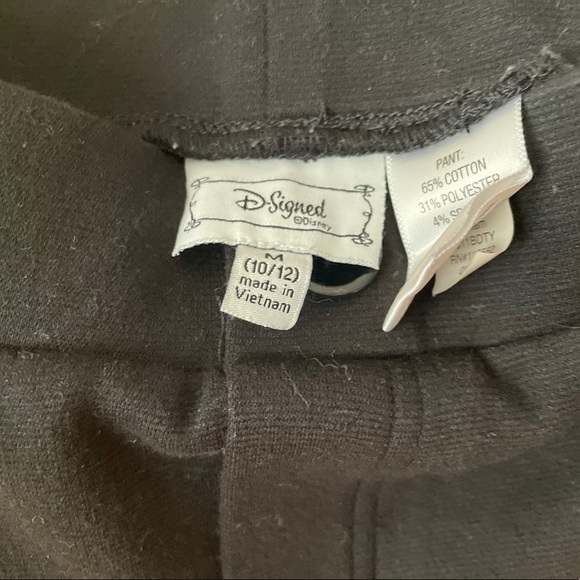 Black Pants with Sequins on the side, Size: Medium (10/12), Brand: Disney - Picture 3 of 3